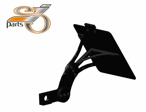 Side license plate holder - plate,