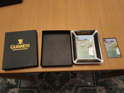 Rare guinness bateman pin tray - guinness,