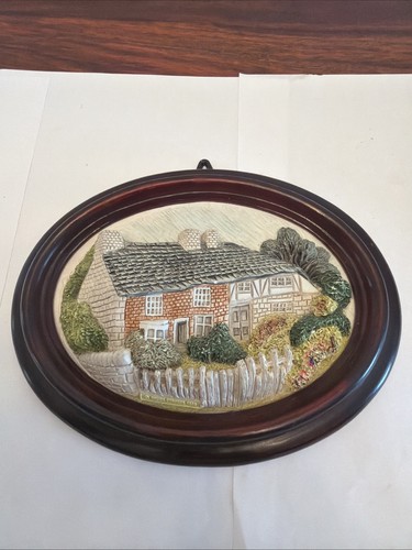 Hand painted wall plaque - painted,