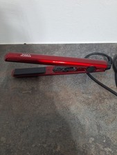 Nicky Clarke Ceramic Hair Straightener Red Inc Carry Case