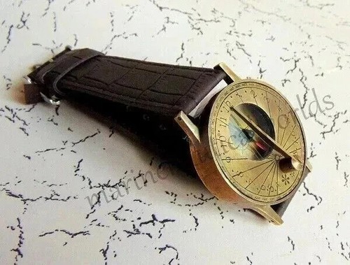 Compass wrist brass steampunk - brass,