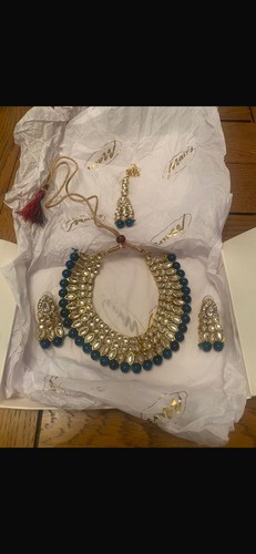 Asian bollywood jewellery set - bollywood,