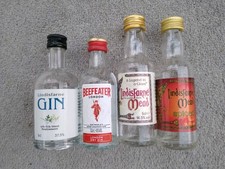 Empty Miniature Bottles X 4
