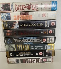 Vintage VHS BUNDLE Movies Collection 8 Video Cassette Tapes JOBLOT 80s 90s Mix