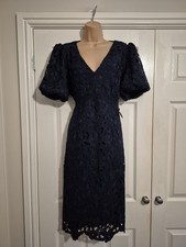 Bnwt Navy Blue Lined Puff