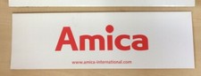 Amica Electrical Appliance Promotional Sticker POS, Red & White, Cooker Fridge