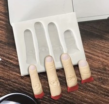 Finger Silicone Fondant Mould Cake Chocolate Icing Baking Decor Halloween Mold