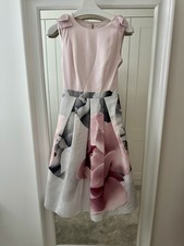 Ted Baker Porcelain Rose MIDI Dress Size 6 UK