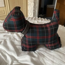 Scottie Dog Tartan Fabric Door