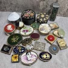 VINTAGE Tins & Pill Boxes Job Lot Bundle Snuff Stash Trinket Jewellery Used