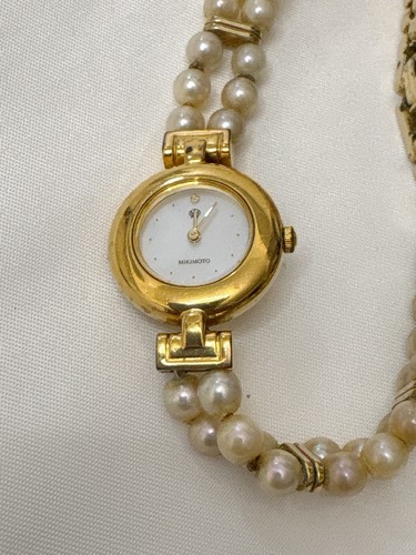 Mikimoto pearl bracelet watch - bracelet,