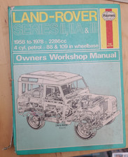 Haynes Owners Workshop Manuals Land Rover Series 2,2A and 3. 1958 to 1978 88-109