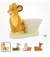 Disney Home enchanting collection trinket egg cups Simba/Thumpa/Bambi/Marie