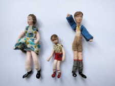 THREE vintage Dol Toi dolls