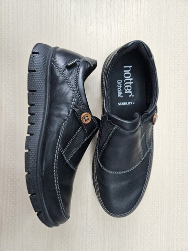 Hotter ortholite black leather - hotter,