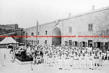 F027809 Survivors of German cruiser Emden prisoners at Fort Salvatore Malta 1916