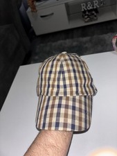 Aquascutum Check Cap White