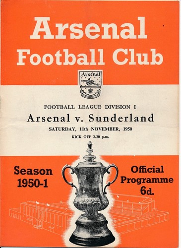 Arsenal sunderland 1950 1951 - arsenal, v
