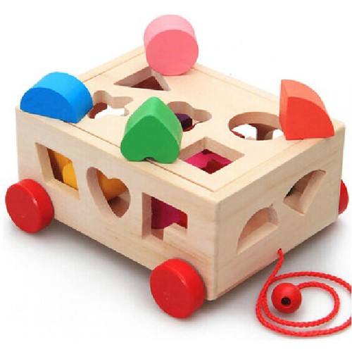 Wooden trolley toy - trolley,