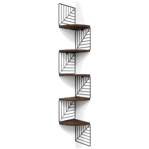 Dark walnut floating corner - dark,