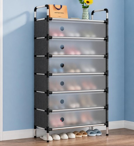 Metal shoe rack with dustproof - metal,