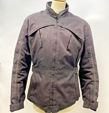 Frank Thomas Lady Rider Motor Bike Jacket Grey  / Black Size LS              B11