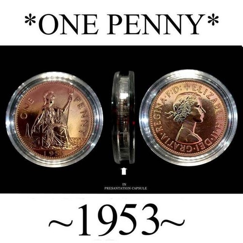 1953 one penny - 1953,