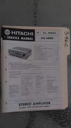 Hitachi 6800 service manual - service,