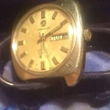 GENTS AUTO WRISTWATCH BY TRESSA VERY COLLECTABLE SS GWO
