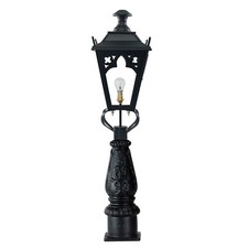 USED Ex-Display 1m Cast Iron & Steel Gothic Driveway & Patio Lighting in Black