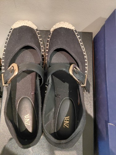 Zara black espadrille mary - zara,