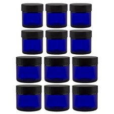 1 & 2oz Cobalt Blue Glass