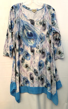 One World Blue Peacock Feather