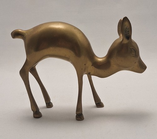 Vintage brass bambi deer - brass, bambi/deer