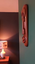 Large Vintage Carved Teak