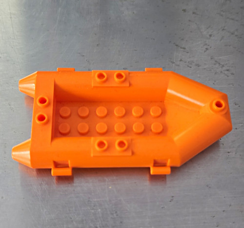 Lego orange boat - rubber, raft