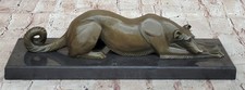 Art Deco Greyhound Dog Bronze