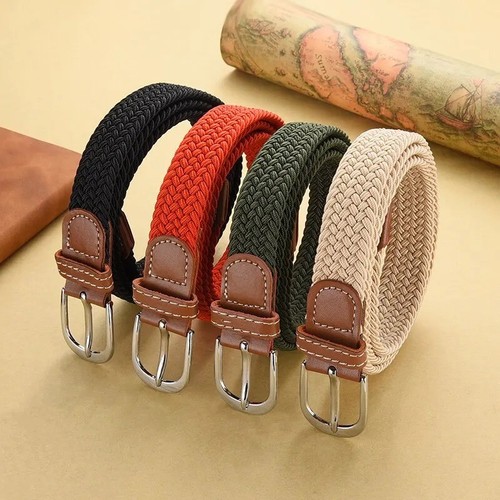 Mens belt elastic braided - mens,
