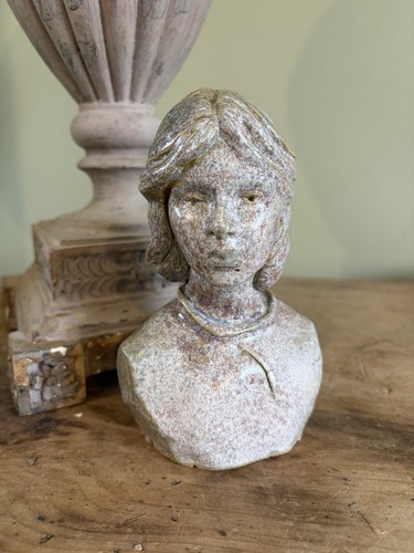 Studio pottery ceramic bust - , of