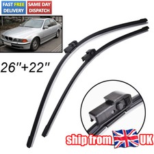 NUK RHD Front Windscreen Wiper Blades For BMW 5 Series E39 2Pcs Set 26"22" 95-03