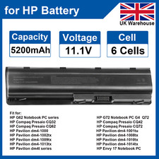 ✅Battery for HP Pavilion DV6 G42 G56 G62 G72 G6 Envy 17 Presario MU09 593553-001