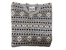 Jamieson's Naturally Shetland Men’s Medium Fairisle Wool Jumper