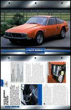 Alfa Romeo Junior Zagato - 1972 - Coupes - Atlas Dream Cars Fact File Card