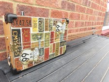 3 STRING HOMEMADE FRETTED ACOUSTIC/ELECTRIC CRAFT BOX GUITAR.