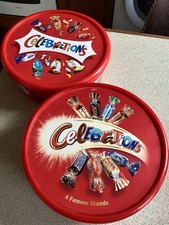 Cadburys Celebrations Empty Plastic Tubs X 2
