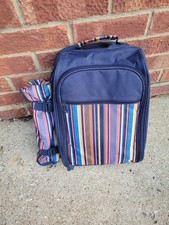 Picnic Bag,Cool Compartment, Crockery, Wine Glasses, Cutlery And Drink Pouch Set