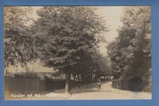 Purley, Foxley Hill Road, Man with Bicycle RP PC c.1920s/30s?, p2346