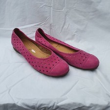 Gabor UK 5 EU 38 Ruffle Punched Hovercraft Bright pink Pumps Ballerina Shoes