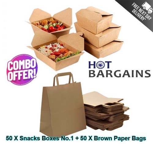 50x 750ml food snack boxes - 50x,