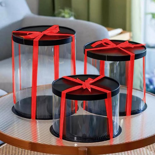 Transparent cake box clear - transparent,